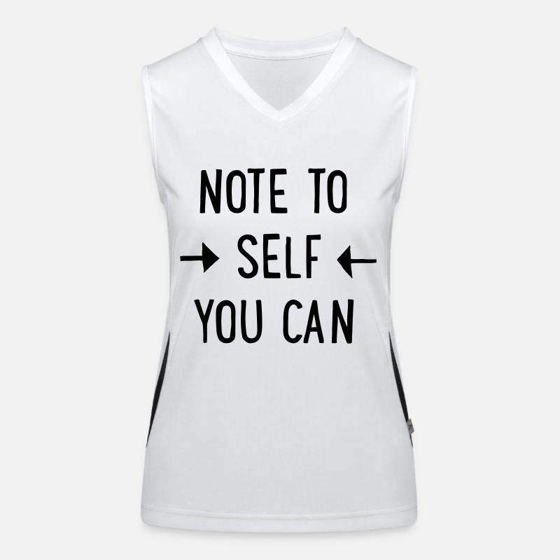 Note to Self: You can Funktionelles Kontrast-Tank Top für Frauen