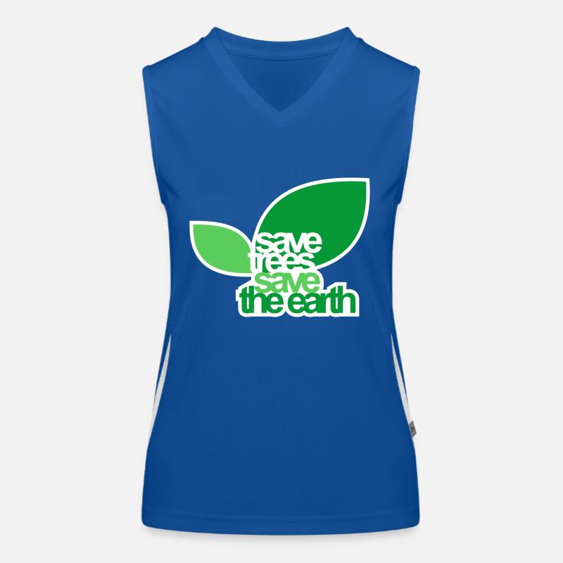 SAVE TREES Women's Functional Contrast Tank Top