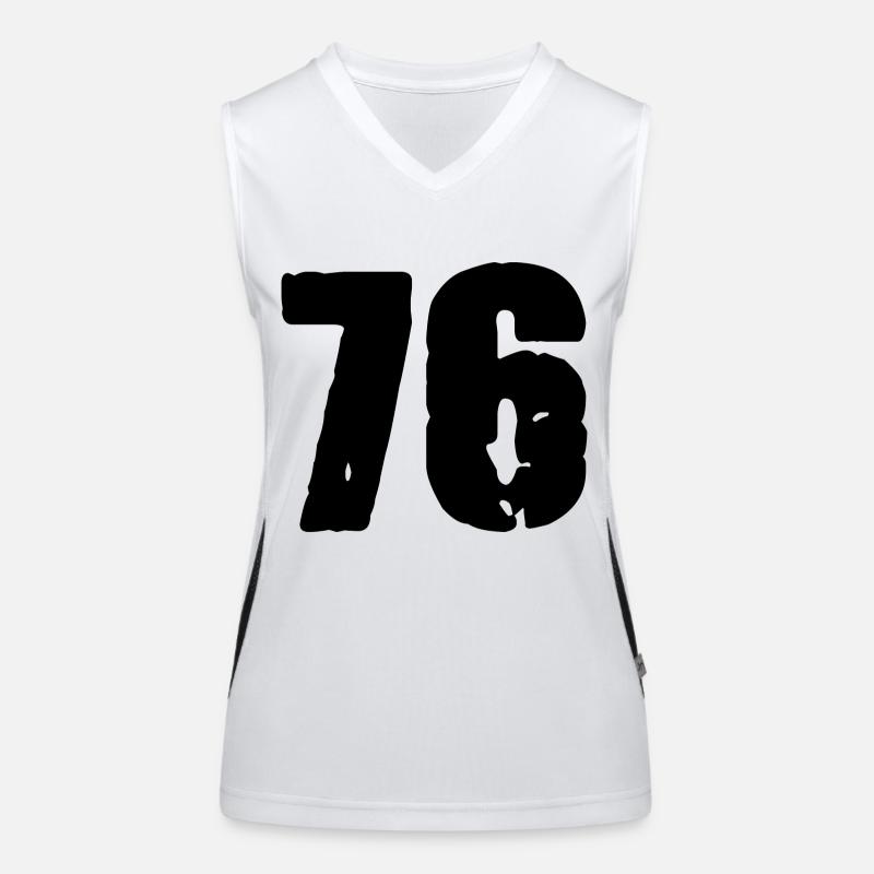 Maillot à 76 numéros Débardeur respirant contrasté Femme