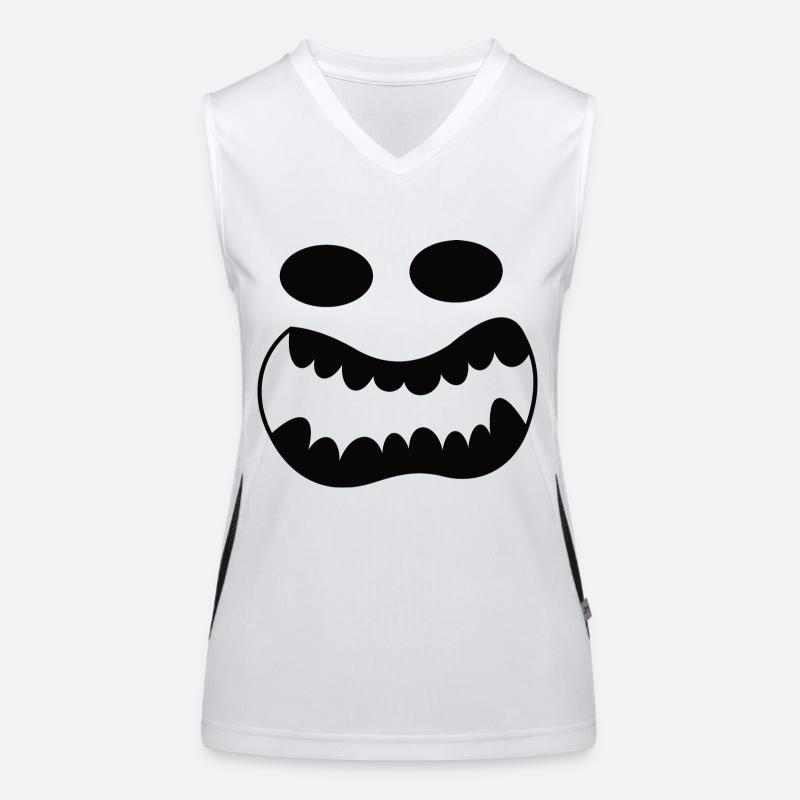 Kürbis Halloween Funktionelles Kontrast-Tank Top für Frauen