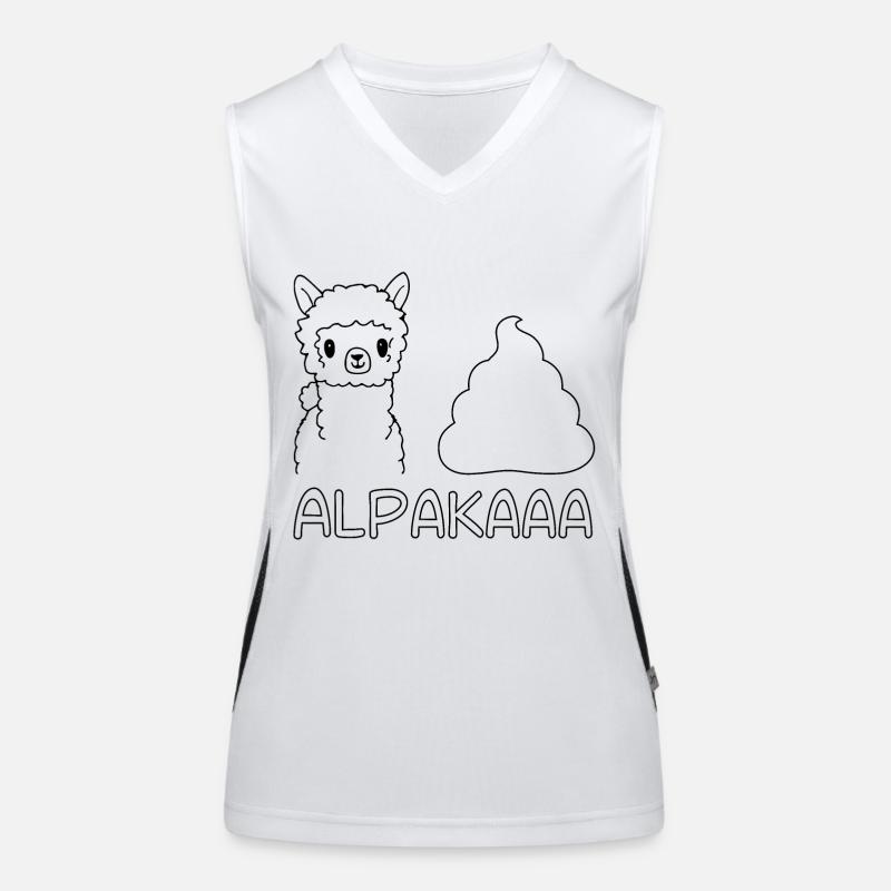 Alpaca Lama Kaka funny saying Women's Functional Contrast Tank Top