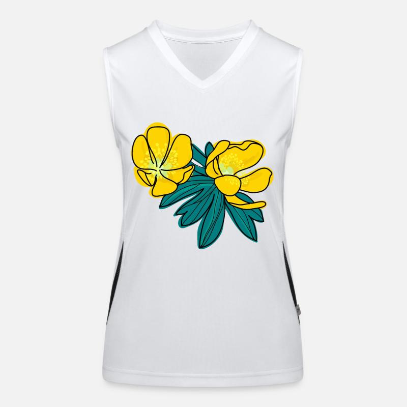 Winter Aconite Funktionelles Kontrast-Tank Top für Frauen
