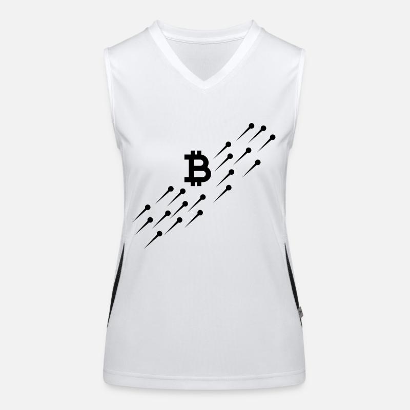 Bitcoin Trading Crypto Aktien Funktionelles Kontrast-Tank Top für Frauen