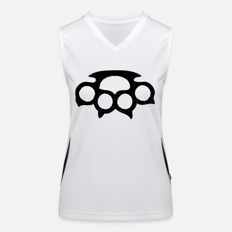 Amerikanische Faustwaffe 2301 A Funktionelles Kontrast-Tank Top für Frauen