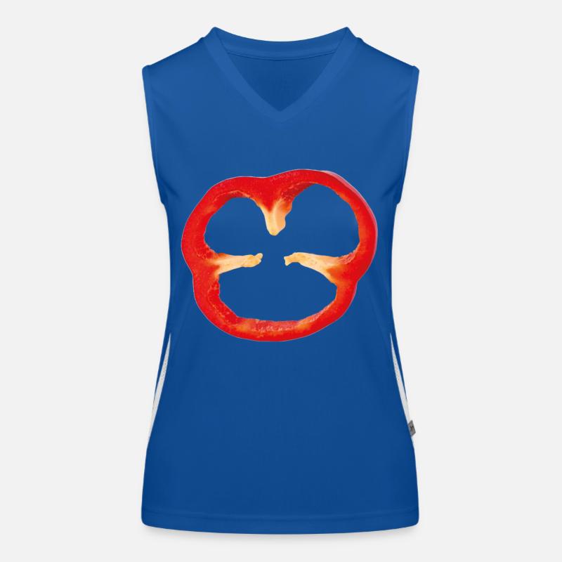 paprika Funktionelles Kontrast-Tank Top für Frauen