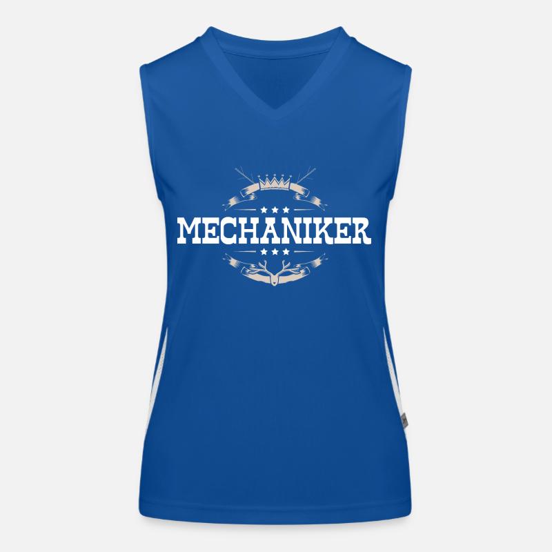 Mechaniker Beruf Funktionelles Kontrast-Tank Top für Frauen