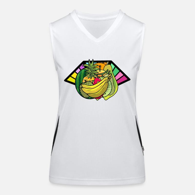 Vegetarian Fruit Fruits Vitamins Refreshment Cook Women's Functional Contrast Tank Top