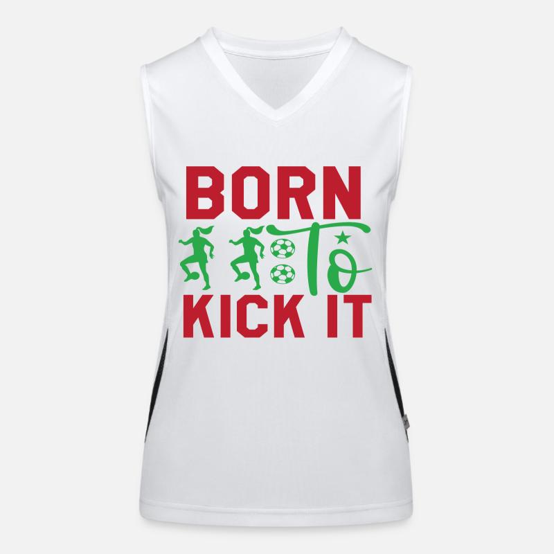 Né pour le botter Débardeur respirant contrasté Femme