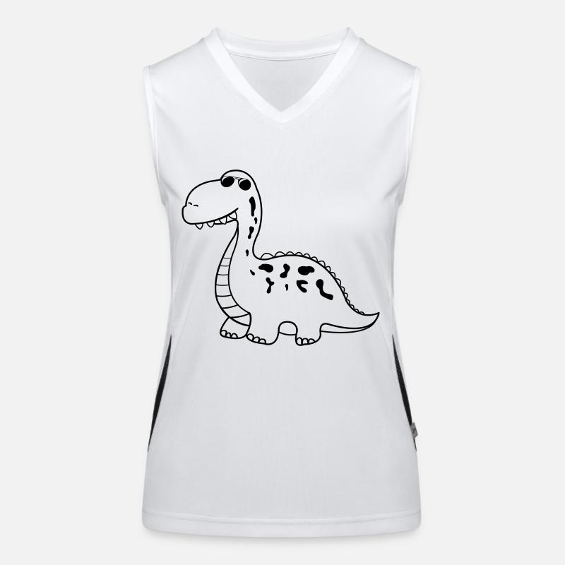 cool dino Funktionelles Kontrast-Tank Top für Frauen