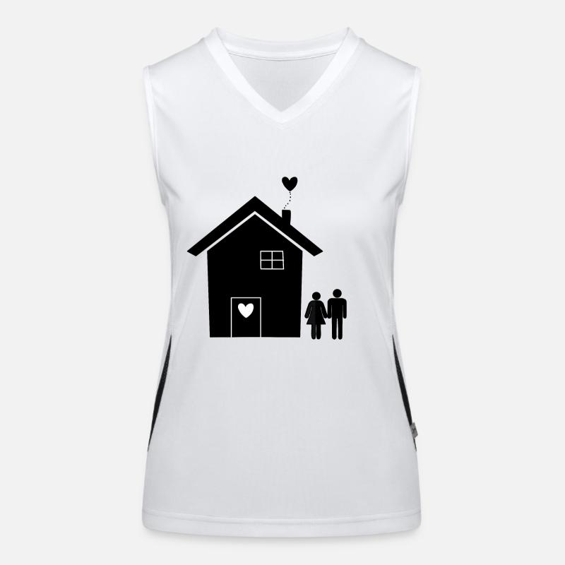Relocation House Construction Partnership House Remodeling Women's Functional Contrast Tank Top