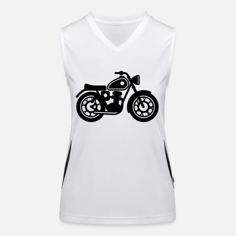 Motorrad Funktionelles Kontrast-Tank Top für Frauen