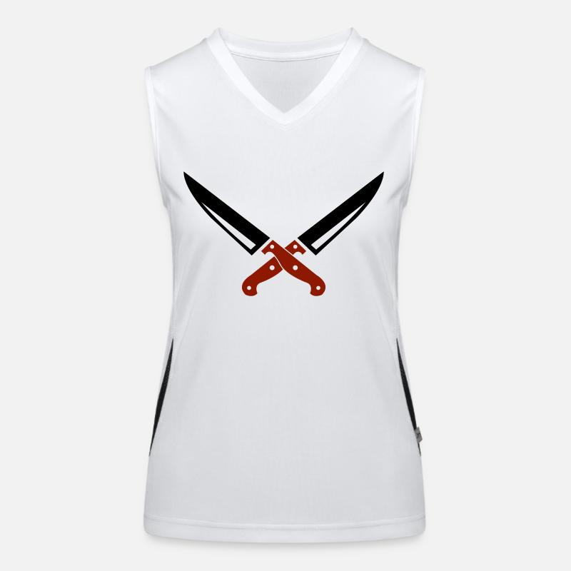 Couteau 01 Débardeur respirant contrasté Femme