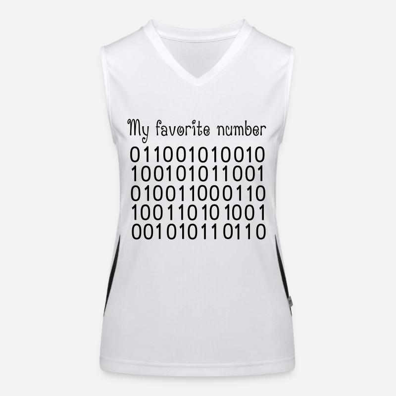 My favorite number Funktionelles Kontrast-Tank Top für Frauen