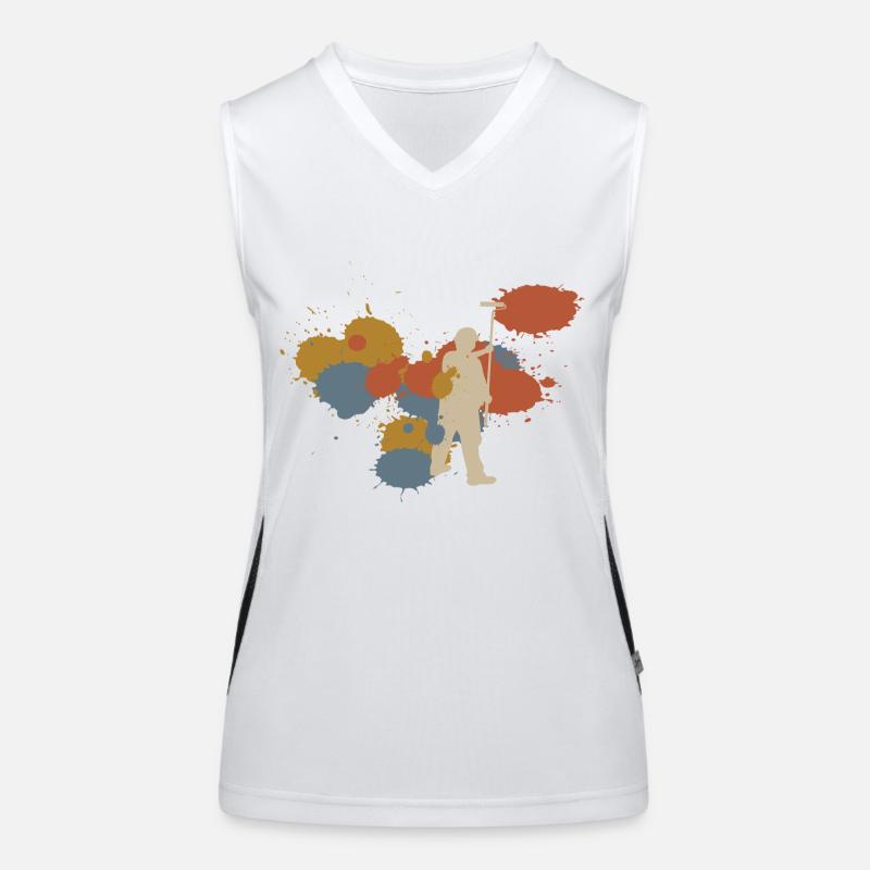Painter Retro Craft Gift Women's Functional Contrast Tank Top