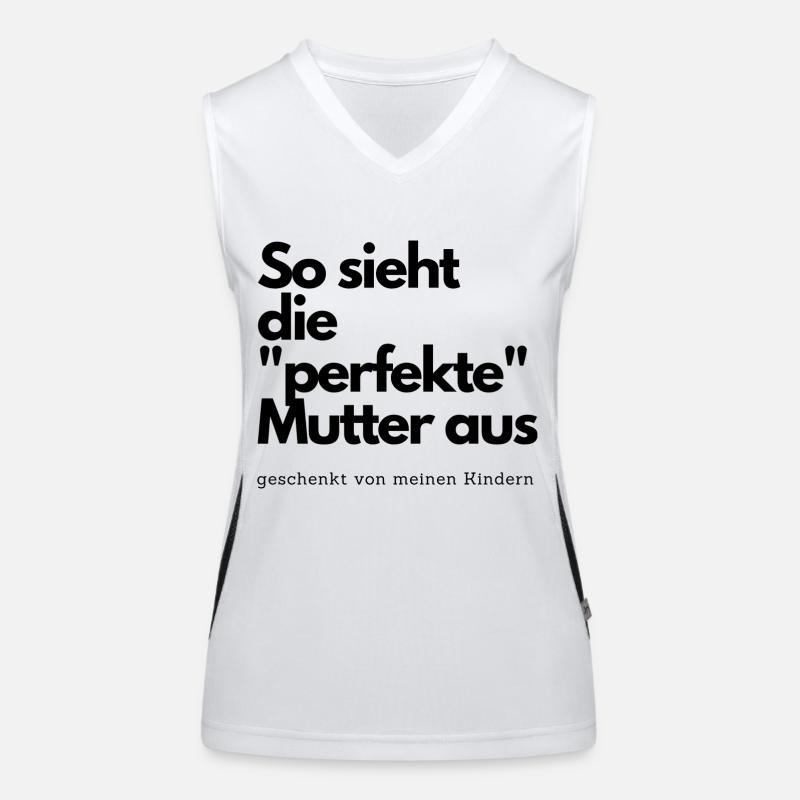So sieht die perfekte Mutter aus Funktionelles Kontrast-Tank Top für Frauen