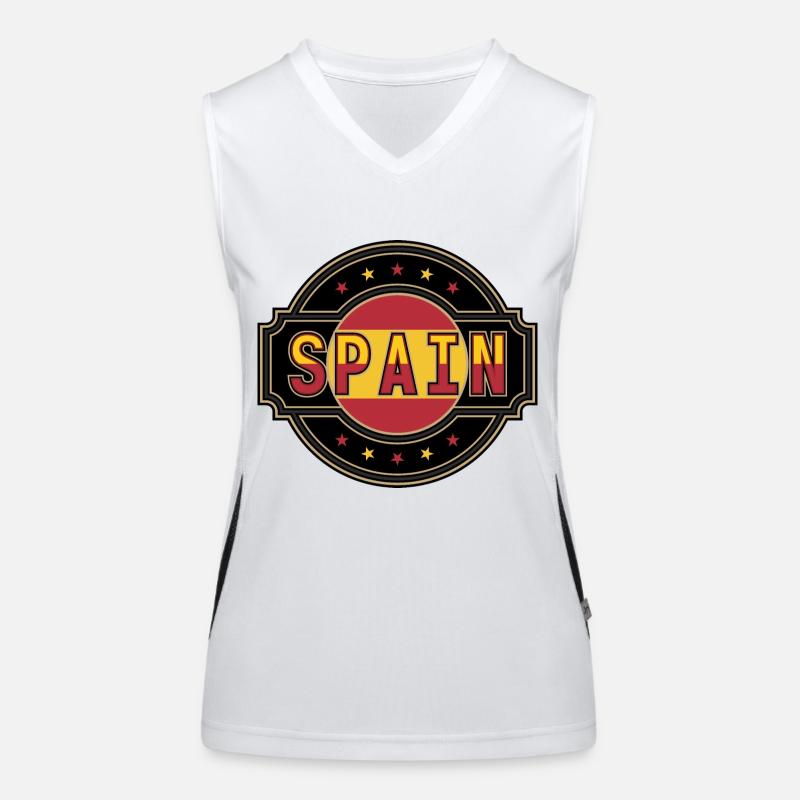 Spain Funktionelles Kontrast-Tank Top für Frauen