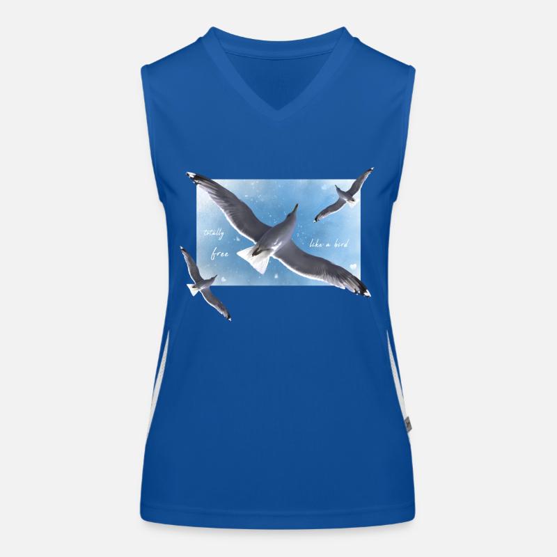 be free as a bird Women's Functional Contrast Tank Top