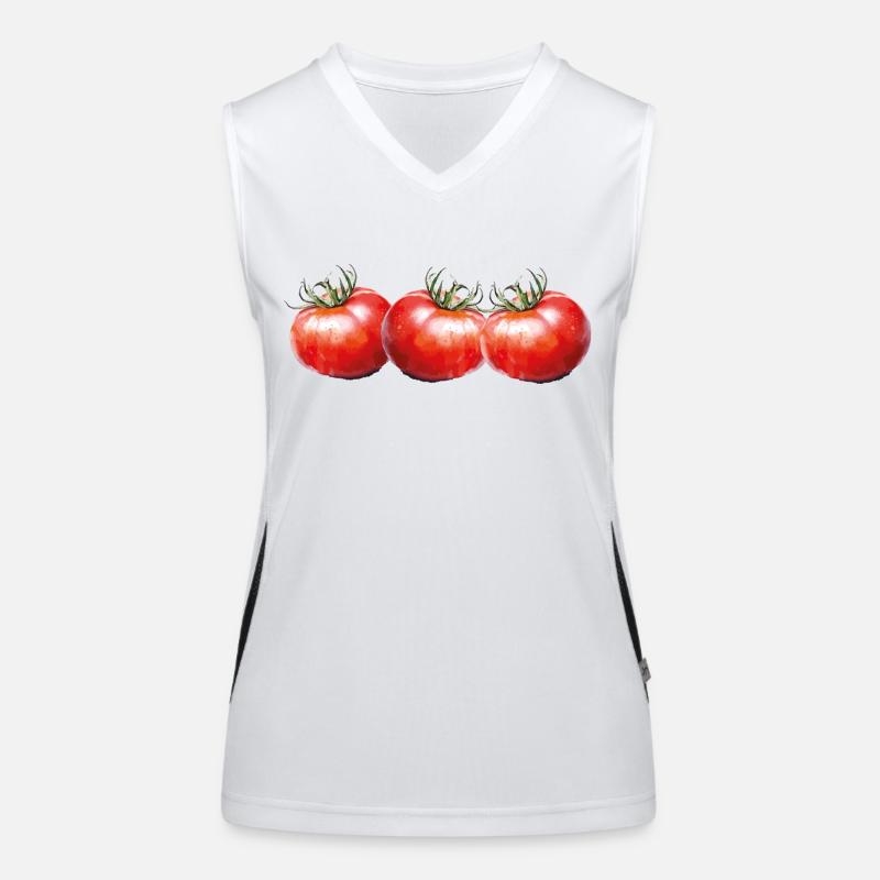 Tomates 3 Débardeur respirant contrasté Femme