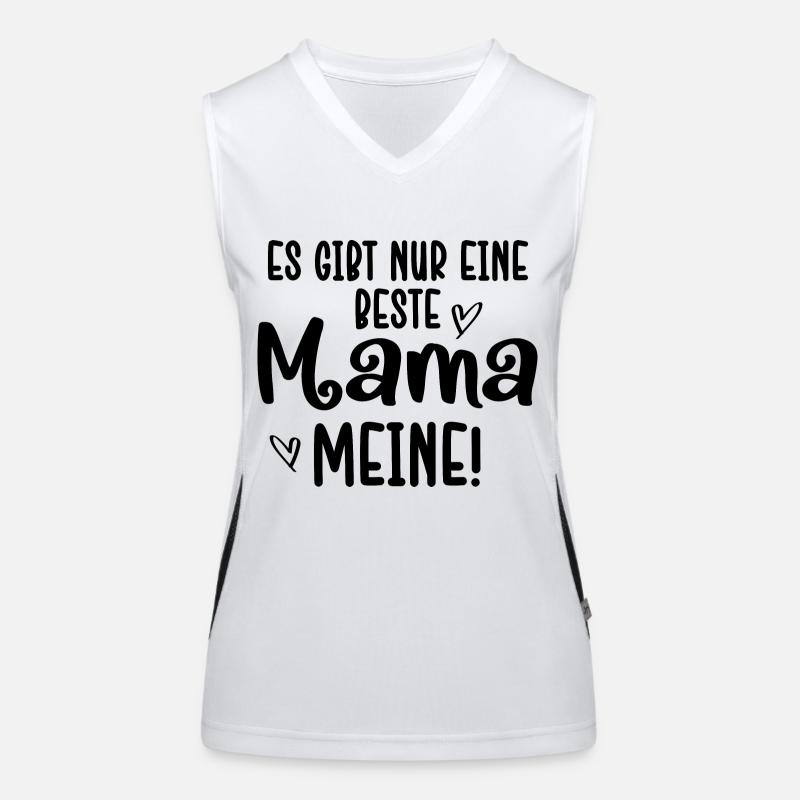 Mutter Spruch Geschenk Mama Muttertag Funktionelles Kontrast-Tank Top für Frauen