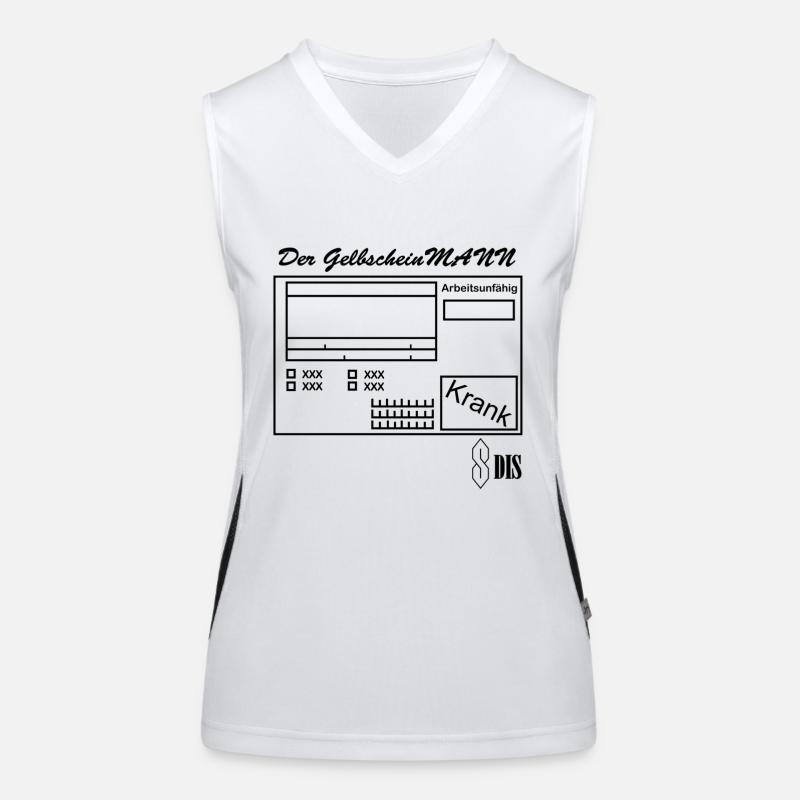 Der GelbscheinMANN Funktionelles Kontrast-Tank Top für Frauen