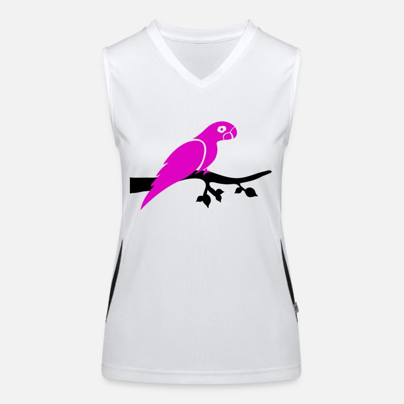 Branche de perroquet Débardeur respirant contrasté Femme