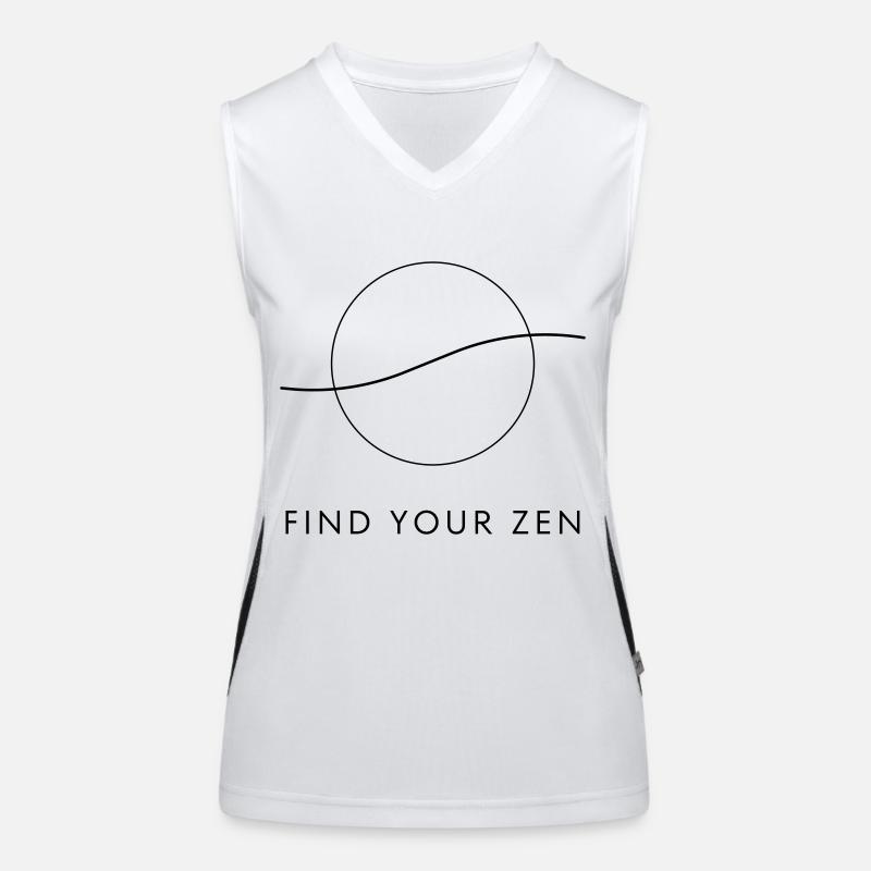 Finde dein Zen Funktionelles Kontrast-Tank Top für Frauen