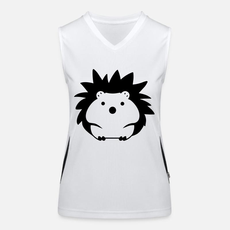 Igel Funktionelles Kontrast-Tank Top für Frauen