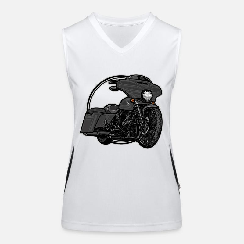 Chopper // Custom // Motorcycle Women's Functional Contrast Tank Top