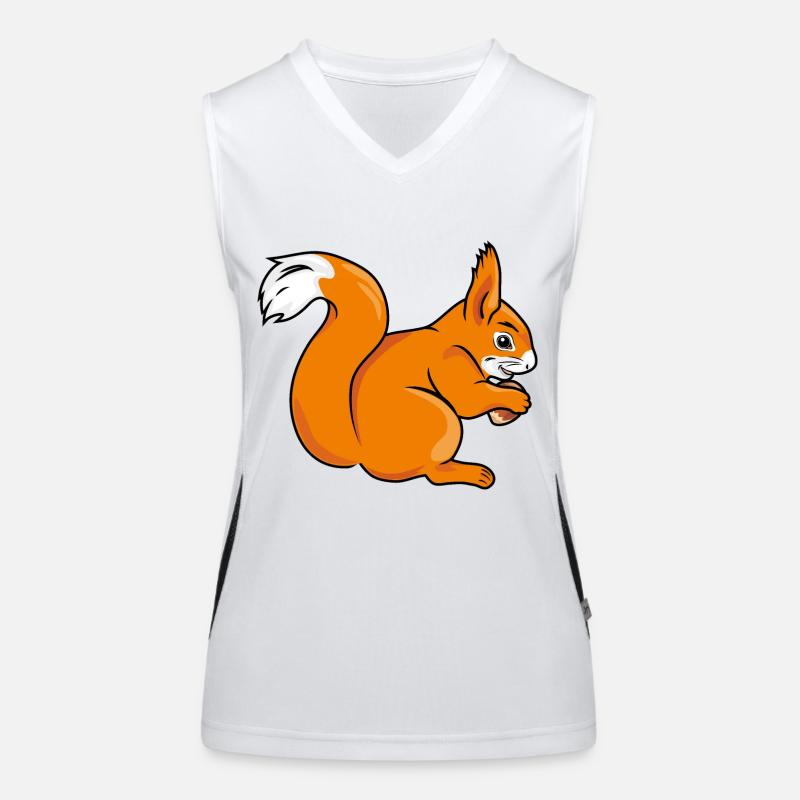 Eichhörnchen Funktionelles Kontrast-Tank Top für Frauen