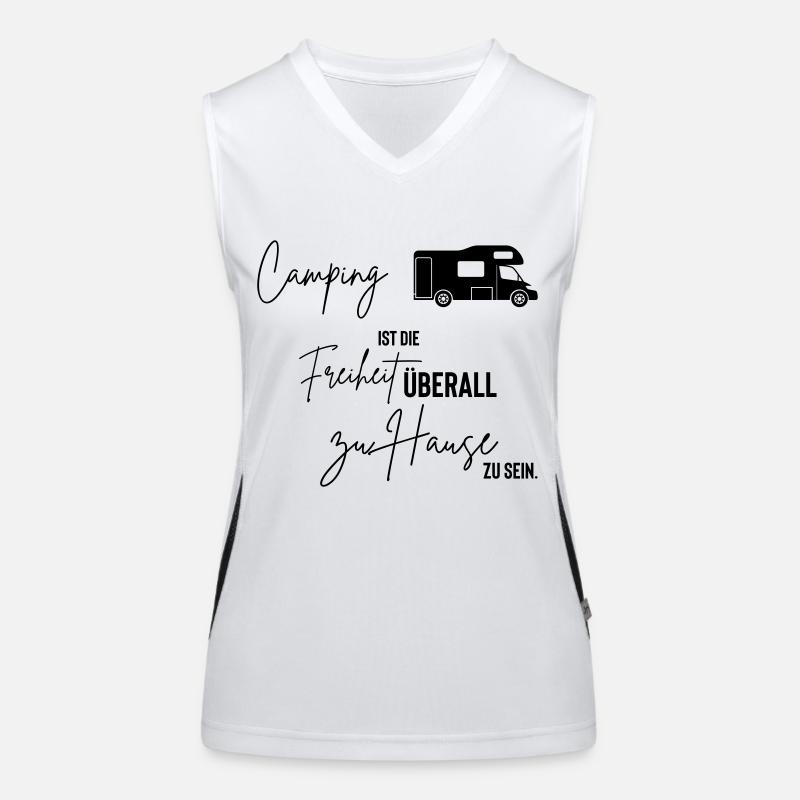 camping Funktionelles Kontrast-Tank Top für Frauen