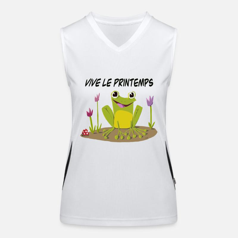 Vive le printemps Débardeur respirant contrasté Femme