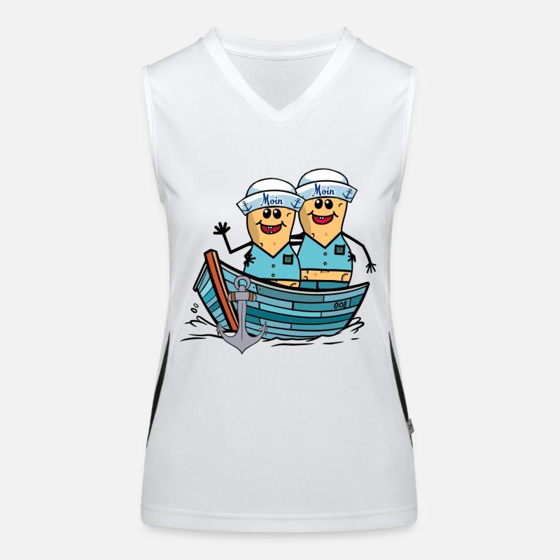 Peanuts Marins Garçons Bateau Rameur Bateau Détresse Débardeur respirant contrasté Femme