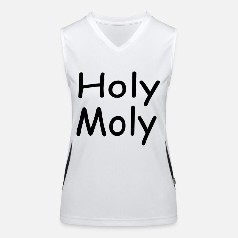Holy Moly - Women's Functional Contrast Tank Top - white/black