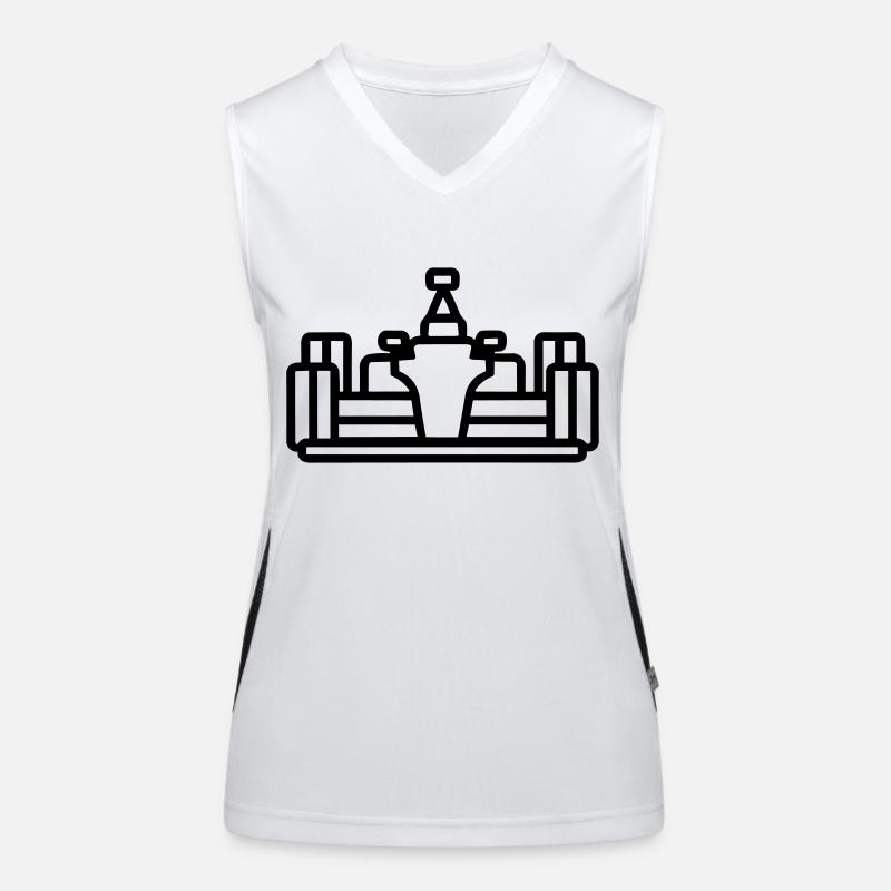 F1-Rennwagen Funktionelles Kontrast-Tank Top für Frauen