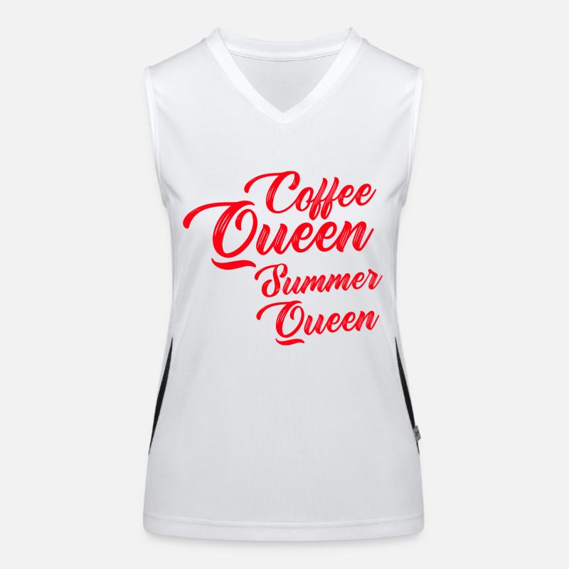Coffee Queen Summer Queen Women's Functional Contrast Tank Top