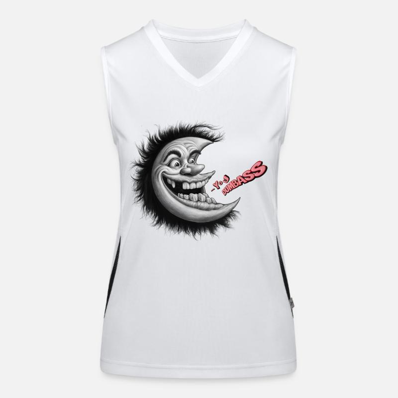 Moon Mischief: YOU DUMBASS Women's Functional Contrast Tank Top