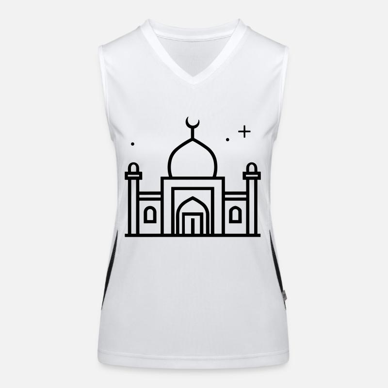 Moschee Funktionelles Kontrast-Tank Top für Frauen