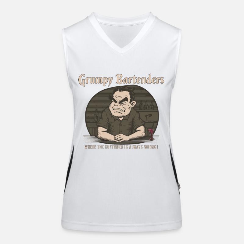 GRUMPY BARTENDERS Women's Functional Contrast Tank Top