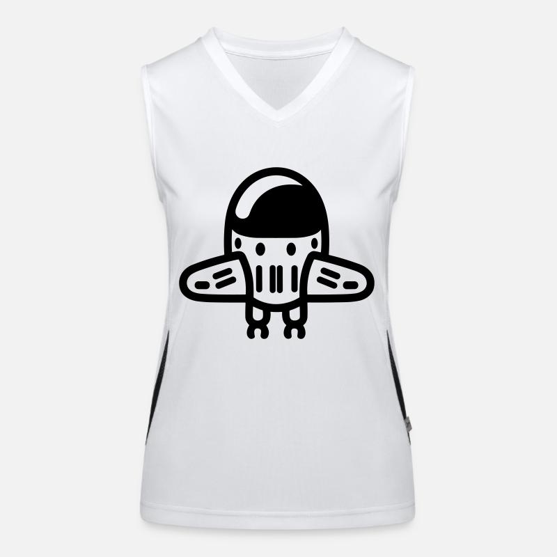 fliegende Untertasse Funktionelles Kontrast-Tank Top für Frauen