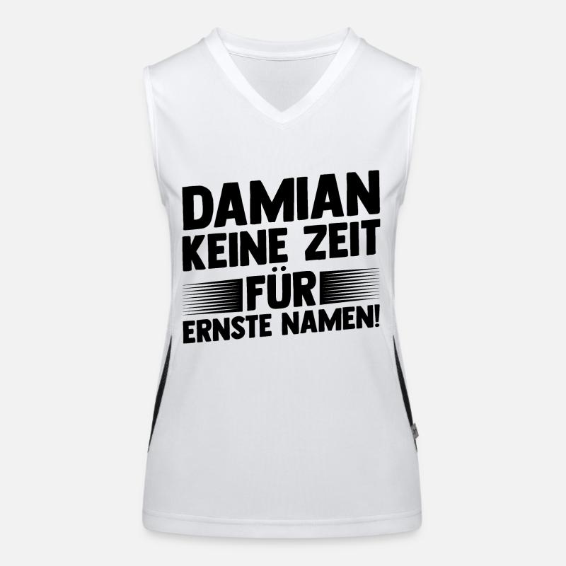 First name Damian Women's Functional Contrast Tank Top