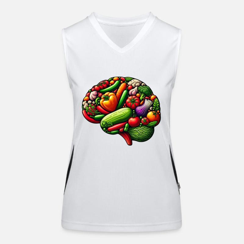 Gehirnnahrung Funktionelles Kontrast-Tank Top für Frauen