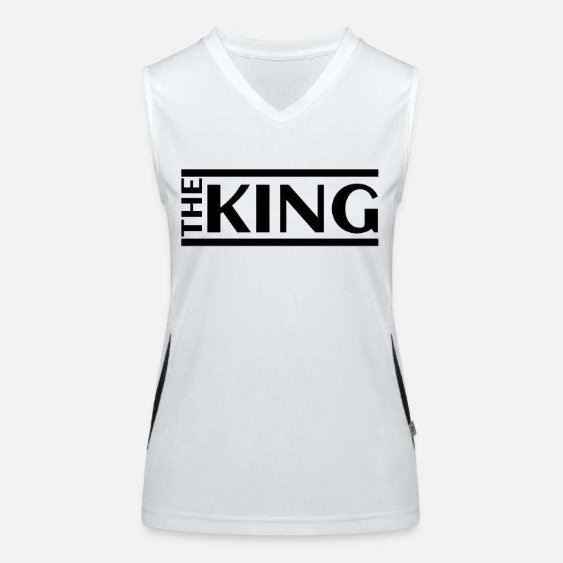 Der König - Schlank Funktionelles Kontrast-Tank Top für Frauen