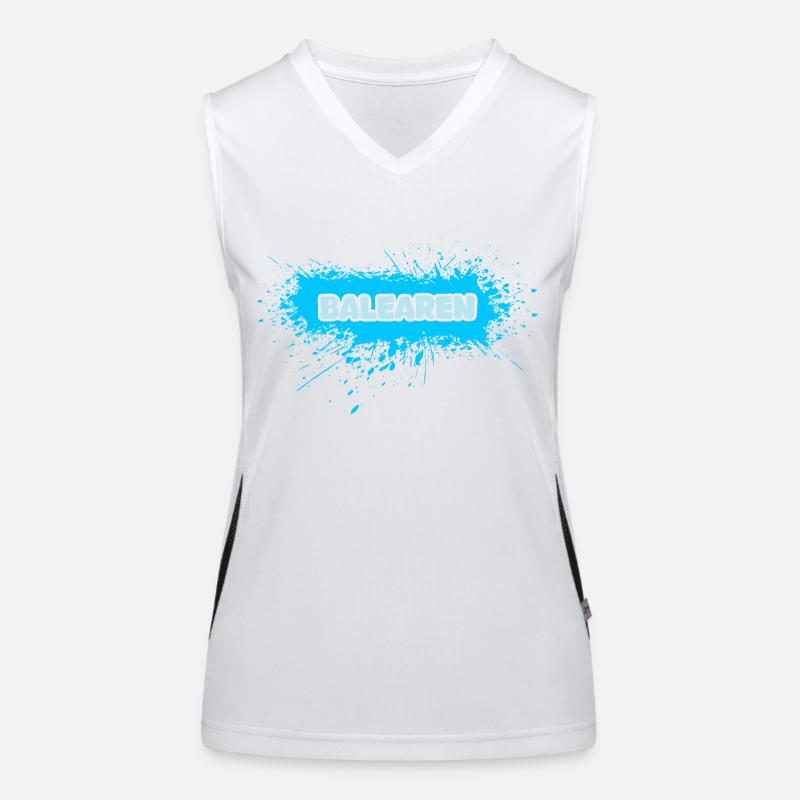 Sonne Balearen Funktionelles Kontrast-Tank Top für Frauen