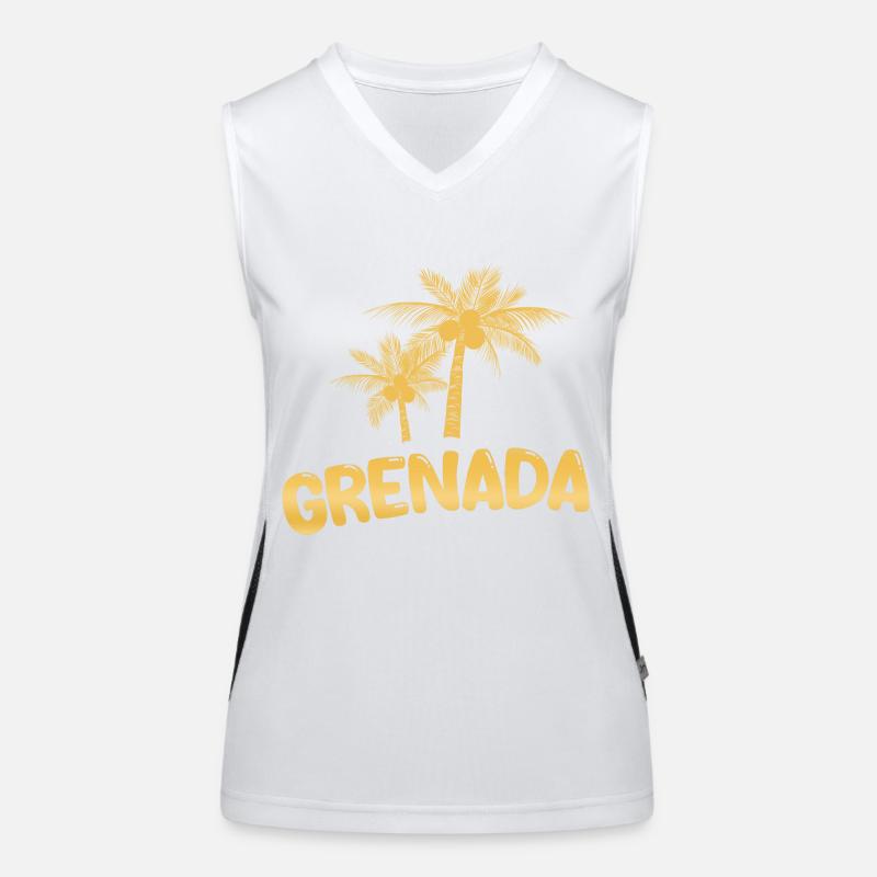 Grenada als Grenada Funktionelles Kontrast-Tank Top für Frauen
