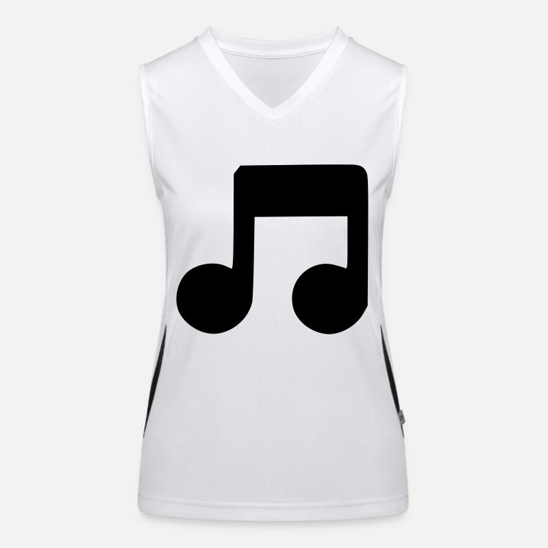 Musical note Women's Functional Contrast Tank Top