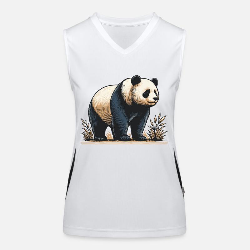 Panda Women's Functional Contrast Tank Top