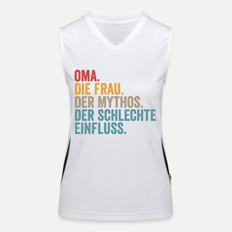 Großmutter Oma Funktionelles Kontrast-Tank Top für Frauen