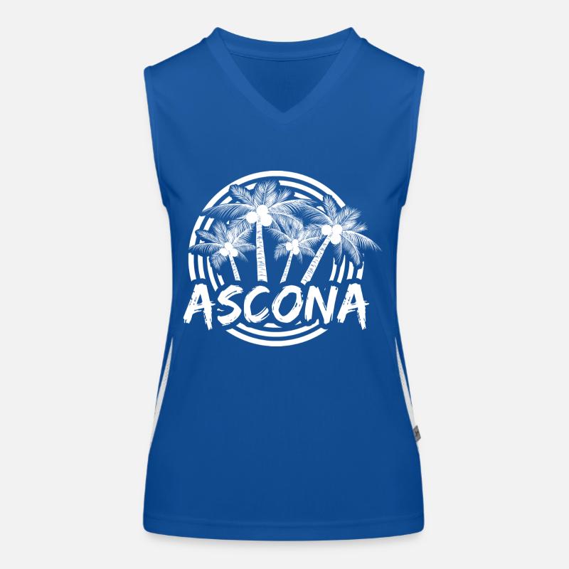 Ascona als Urlaub Funktionelles Kontrast-Tank Top für Frauen