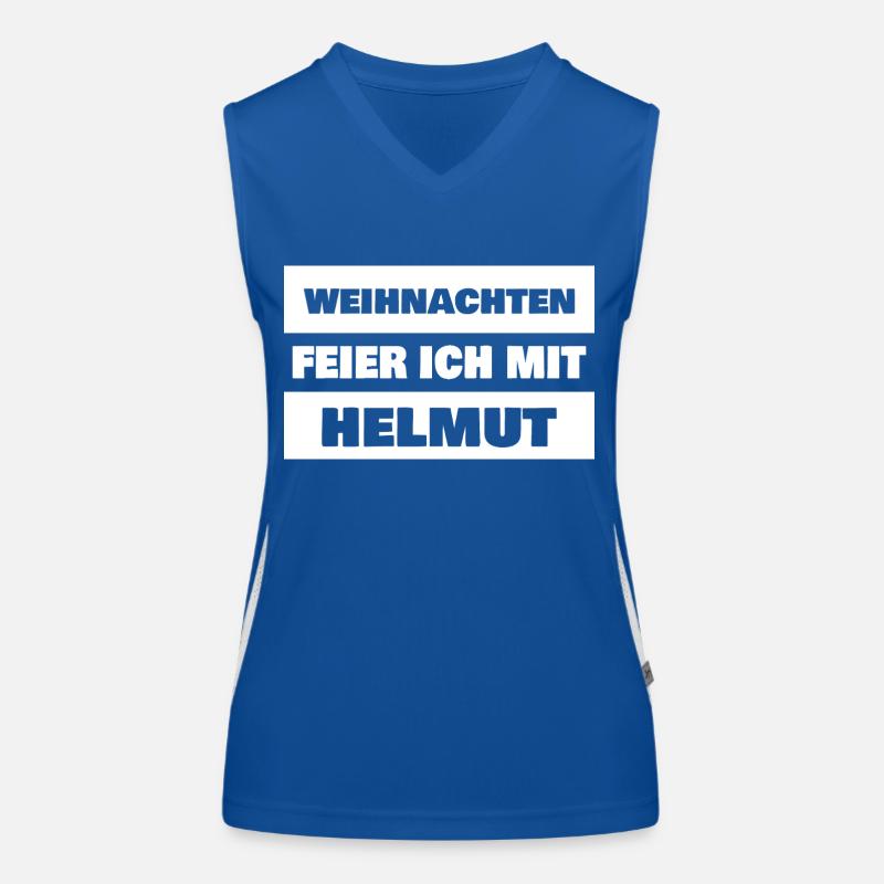 Vorname Helmut Funktionelles Kontrast-Tank Top für Frauen