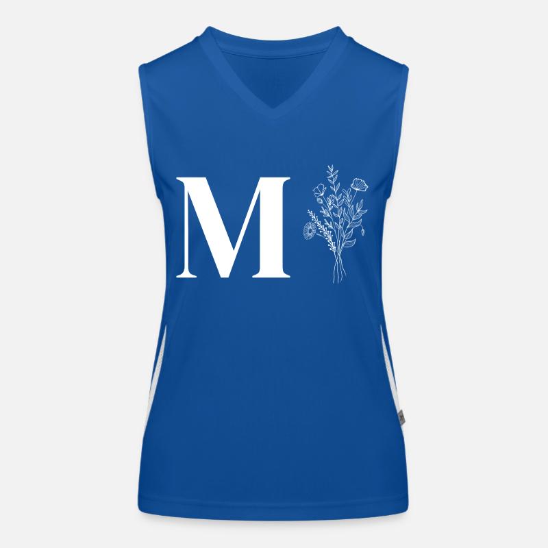 Lette m fleurs minimalistes Débardeur respirant contrasté Femme